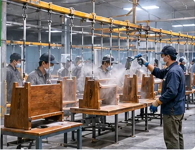Furniture Spray Painting Factory