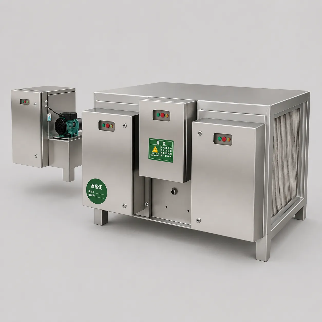 Automatic Self-Cleaning Electrostatic Kitchen Fume Purifier | Commercial Oil Mis