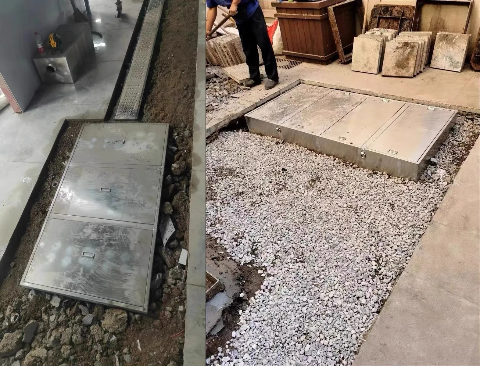 Gravity Grease Interceptor Installation