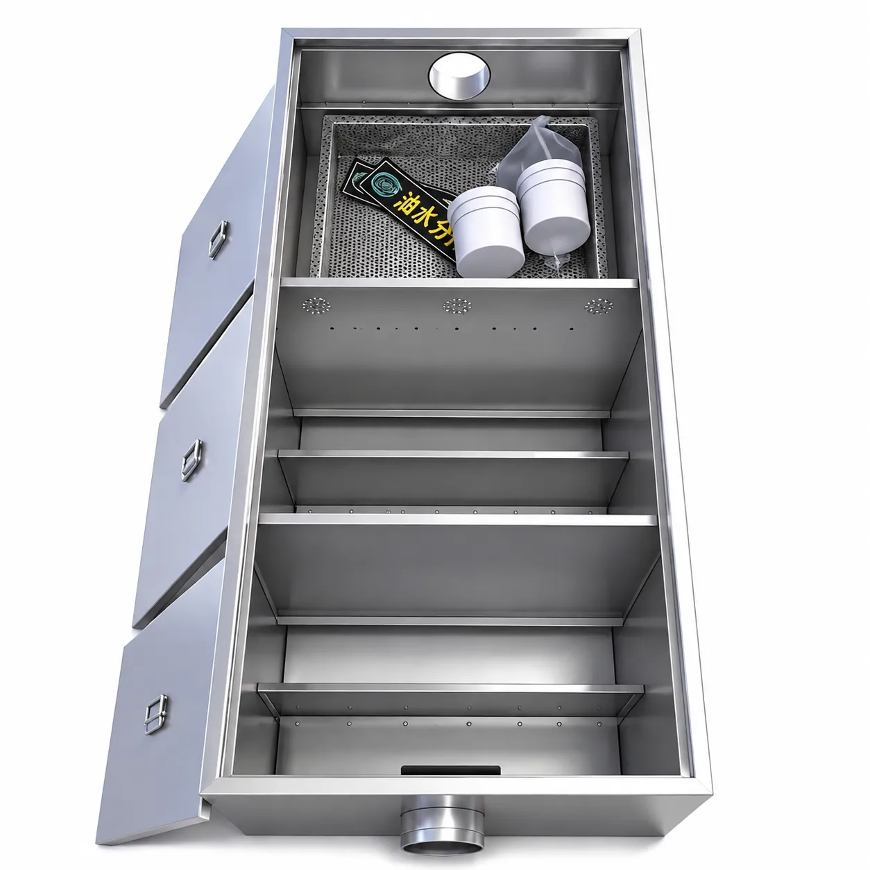 Buried 304 stainless steel grease trap